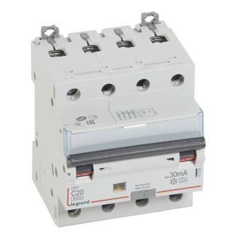 Legrand 411235 DX3 C20A 4P 6KA 30MA A FI/LS-Schalter (411235)