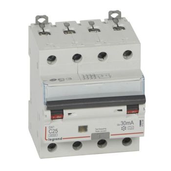 Legrand 411236 DX3 C25A 4P 6KA 30MA A FI/LS-Schalter (411236)