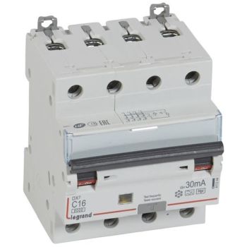 Legrand 411244 DX3 C16 4P 6KA 30MA A-HPI FI/LS-Schalter (411244)