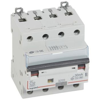 Legrand 411247 DX3 C32 4P 6KA 30MA A-HPI FI/LS-Schalter (411247)