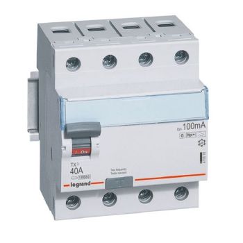 Legrand 411818 TX3 40A 4P 100MA A-HPI A-G FI-Schutzschalter (411818)