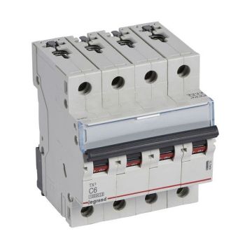 Legrand 404252 TX3 C6A 4P 10KA 4M Leitungsschutzschalter (404252)