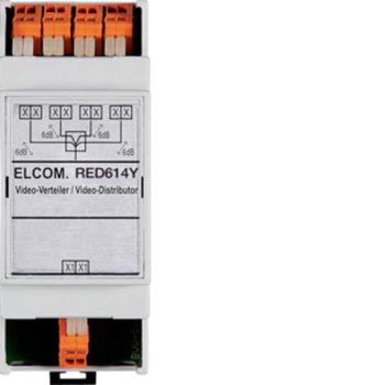 ELCOM 4fach 2Draht REG Videoverteiler(RED614Y)