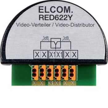 ELCOM 2fach 2Draht UP-Version Videoverteiler(RED622Y)
