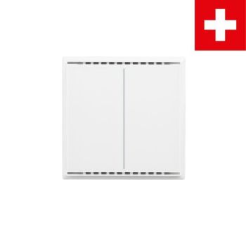 Elsner Cala KNX M2-T CH reinweiß RAL9010 Doppel-Taster (70871)