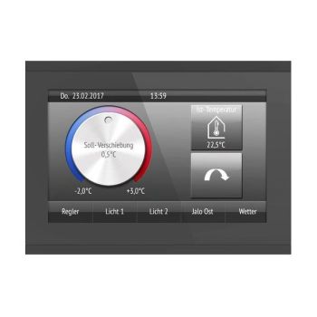 Elsner Corlo Touch KNX 5in schwarz/schwarz KNX-Touch-Display (70481)