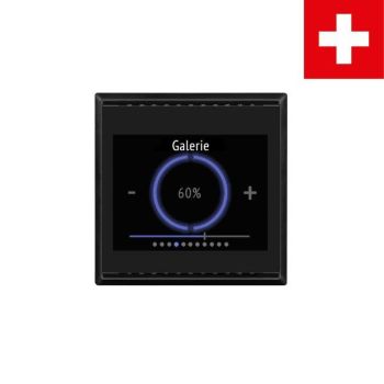 Elsner Cala Touch KNX TH 3.x CH tiefschwarz Raum-Controller (70813)