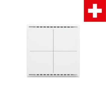 Elsner Cala KNX M4-T CH reinweiß RAL9010 Vierfach-Taster (70881)