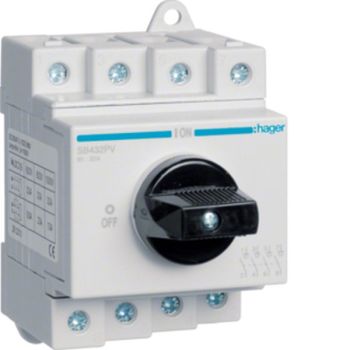 Hager SB432PV DC 4polig 1000V 32A Ausschalter (SB432PV)