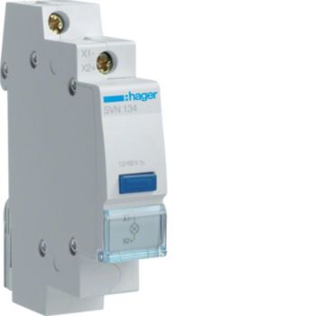 Hager SVN134 blau 12+48V AC+DC 1PLE LED Leuchtmelder (SVN134)