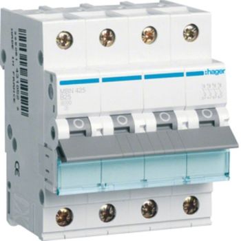 Hager MBN425 4polig B25A 6kA Leitungsschutzschalter (MBN425)