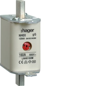 Hager LNH0160M NH00 gG 500V 160A K-Melder NH-Sicherungseinsatz (LNH0160M)