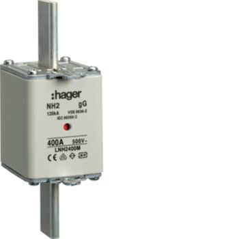 Hager LNH2400M NH2 gG 500V 400A K-Melder NH-Sicherungseinsatz (LNH2400M)