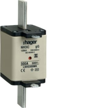 Hager LNH3300MK NH3C gG 500V 300A Iso-Griff NH-Sicherungseinsatz (LNH3300MK)