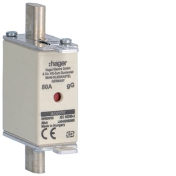 Hager LNH00080M6 NH00 gG 690V 80A K-Melder NH-Sicherungseinsatz (LNH00080M6)