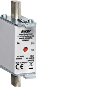 Hager LNH0035M NH000 gG 500V 35A K-Melder NH-Sicherungseinsatz (LNH0035M)