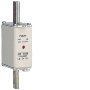 Hager LNH0080M6 NH0 gG 690V 80A K-Melder NH-Sicherungseinsatz (LNH0080M6)