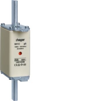 Hager LNH1025M NH1C gG 500V 25A K-Melder NH-Sicherungseinsatz (LNH1025M)