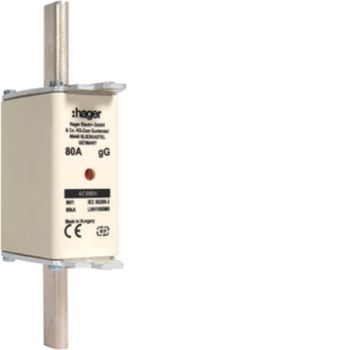 Hager LNH1080M6 NH1 gG 690V 80A K-Melder NH-Sicherungseinsatz (LNH1080M6)