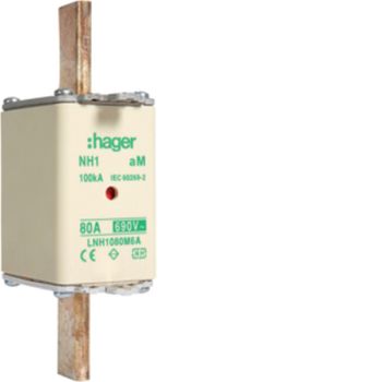 Hager LNH1080M6A NH1 aM 690V 80A K-Melder NH-Sicherungseinsatz (LNH1080M6A)