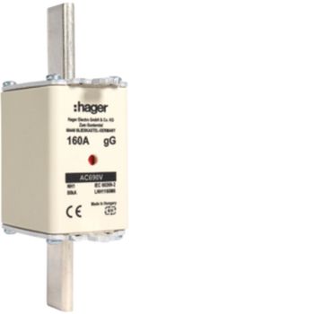 Hager LNH1160M6 NH1 gG 690V 160A K-Melder NH-Sicherungseinsatz (LNH1160M6)