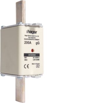 Hager LNH1200M6 NH1 gG 690V 200A K-Melder NH-Sicherungseinsatz (LNH1200M6)