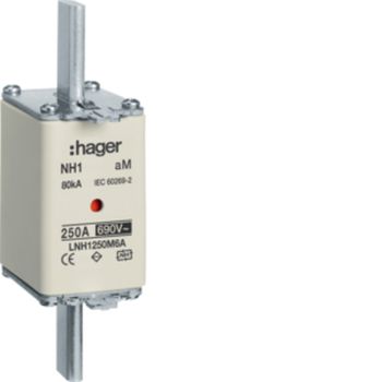 Hager LNH1250M6A NH1 aM 690V 250A K-Melder NH-Sicherungseinsatz (LNH1250M6A)