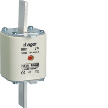 Hager LNH20108M4T NH2 gTr 400V 75kVA 108A M NH-Sicherungseinsatz (LNH20108M4T)