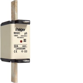 Hager LNH2032MK NH2C gG 500V 32A Iso-Griff NH-Sicherungseinsatz (LNH2032MK)