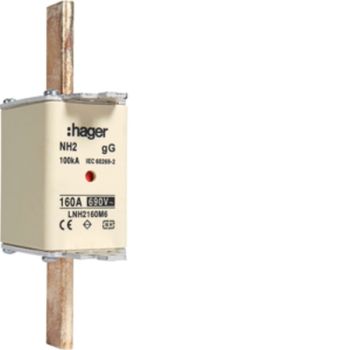 Hager LNH2160M6 NH2 gG 690V 160A K-Melder NH-Sicherungseinsatz (LNH2160M6)