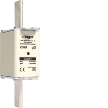 Hager LNH2200M6 NH2 gG 690V 200A K-Melder NH-Sicherungseinsatz (LNH2200M6)