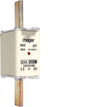Hager LNH2224M6 NH2 gG 690V 224A K-Melder NH-Sicherungseinsatz (LNH2224M6)