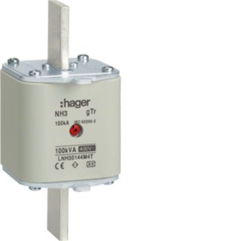 Hager LNH30144M4T NH3 gTr 400V 100kVA 144A M NH-Sicherungseinsatz (LNH30144M4T)