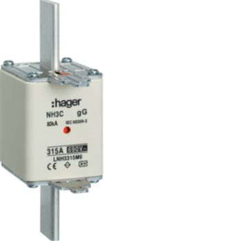 Hager LNH3315M6 NH3 gG 690V 315A K-Melder NH-Sicherungseinsatz (LNH3315M6)