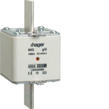 Hager LNH3400M6 NH3 gG 690V 400A K-Melder NH-Sicherungseinsatz (LNH3400M6)
