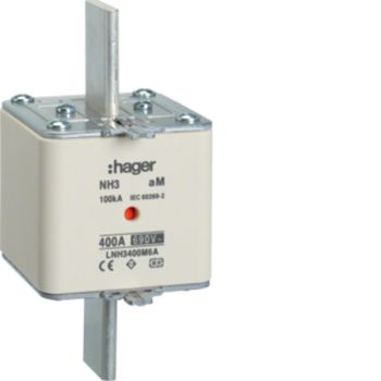 Hager LNH3400M6A NH3 aM 690V 400A K-Melder NH-Sicherungseinsatz (LNH3400M6A)