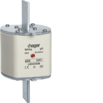 Hager LNH40400M NH4a gG 500V 400A M-Melder NH-Sicherungseinsatz (LNH40400M)