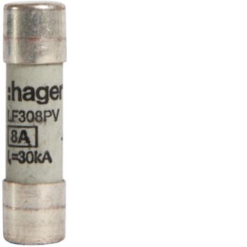 Hager LF308PV für PV 10x38 mm 1000V DC 8A Sicherung (LF308PV)