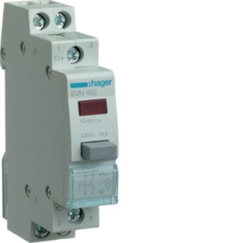 Hager SVN462 16A 2S 12+48V AC 1PLE Taster (SVN462)