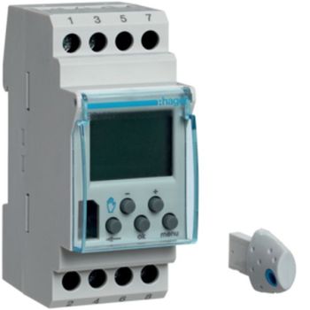 Hager EG103V 1W 16A 2PLE 12/24V digital Wochenschaltuhr (EG103V)