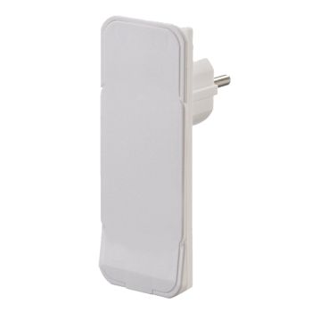 Bachmann Flat Plug weiss ohne Leitung Flachstecker SCHUKO (933.002)