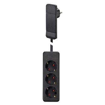 Bachmann Smart Plug schwarz mit 1,6m-Leitung Flachstecker SCHUKO (933.014)