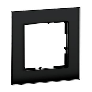 Legrand SEANO Natura 1-f.Black Smoked Glass Rahmen (766111)