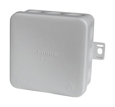 F-Tronic E1200gr 80x80x37mm IP55 gr/gr FR-Abzweigkasten (7340157)