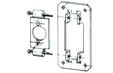 Somfy f.Universal- antriebslager (Bohrung M4) Grundplatte (9700999)