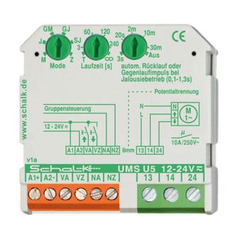 Schalk UMS U5 (12-24V UC) 2S 10A/230V AUF/ZU-Jalousie-Steuerung (UMSU5V)