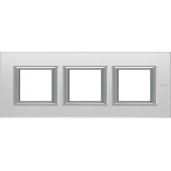 Bticino 3fach Horizontal Glas Spiegeln Rahmen (HA4802M3HVSA)