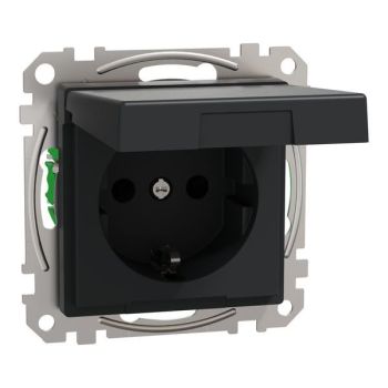 Elso Klappdeckel m erhöht. Berührungs. Exxact Steckdoseneinsatz (WDE003177)