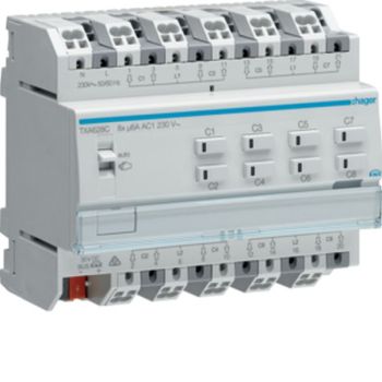 Hager TXA628C KNX easylink 8fach 230V Jalousieausgang (TXA628C)