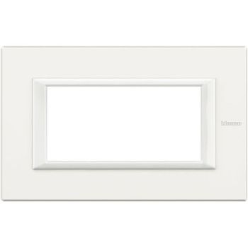 Bticino 4modulig white aluminium Rahmen (HA4804HD)